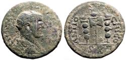 Ancient Coins - Philip I AE26 Pisidia, Antioch. Vexillum & standards