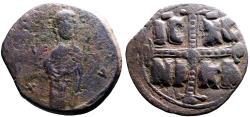 Ancient Coins - Anonymous Class C AE27 Follis. Attributed to Michael IV