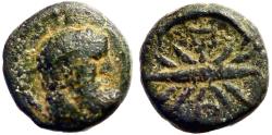 Ancient Coins - Pisidia, Selge AE13 Herakles & club / Thunderbolt & bow