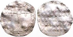 Ancient Coins - Constantine VII & Romanus I AR23 Miliaresion. Constantinople