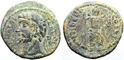 Ancient Coins - Septimius Severus AE22 Pisidia, Antioch.  Mên
