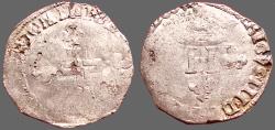 World Coins - France. Henry III,  AR26 Billon Gros of 3 Blancs