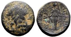 Ancient Coins - Phrygia, Apameia AE21 Zeus / Cult statue of Artemis Anaïtis
