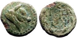 Ancient Coins - Mysia, Kyzikos AE14 Bull rt / KY / ZI in wreath
