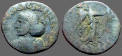 Ancient Coins - Pakores  AE23 Tetradrachm.  Bust left / Nike stg rt. w. wreath & Scepter.