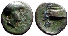Ancient Coins - Kingdom of Macedon. Demetrios I Poliorketes AE12 Athena / Galley prow