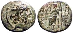 Ancient Coins - Seleucis and Pieria. Antioch AE21 Zeus / Zeus enthroned