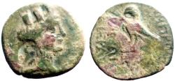 Ancient Coins - Cilicia, Heirapolis-Kastabala AE22 Tyche / Eagle standing left on club