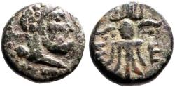 Ancient Coins - Pisidia, Selge AE12 Herakles & club / Thunderbolt & bow