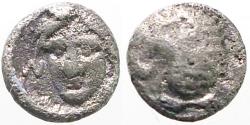 Ancient Coins - Satraps of Caria, Hekatomnos AR6 Tetartemorion. Mylasa