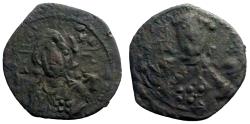 Ancient Coins - Constantine X AE26 Follis. Christ. Constantinople