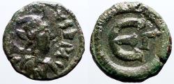Ancient Coins - Justinian I AE13 Pentanummium.  Gamma officina. Constantinople