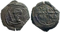 Ancient Coins - Principality of Antioch. Tancred. Regent AE20 Follis. Cross