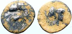 Ancient Coins - Pamphylia, Side AR10 Obol Athena / Lion