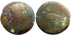 Ancient Coins - Trajan AE32 Drachm. Egypt, Alexandria.  Elephant Quadriga