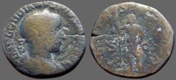 Ancient Coins - Gordian III AE22 As, Jupiter w. scepter & thunderbolt