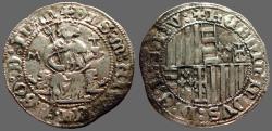 World Coins - Ferdinando I AR27 Carlino.  Italy, Napoli