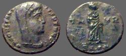 Ancient Coins - Constantine I The Great AE4 Constantine veiled and standing right