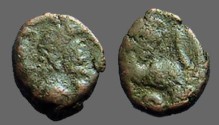 Ancient Coins - Leo I AE4 (10mm) nummus / lion reverse. Constantinople. 