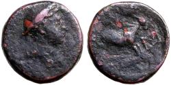 Ancient Coins - Aeolis, Aigai AE13 Hermes wearing pestasos / Goat right