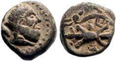Ancient Coins - Pisidia, Selge AE14 Herakles & club / Thunderbolt & bow