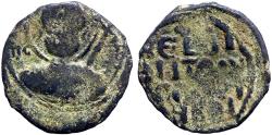 Ancient Coins - Crusades. Tancred AE18 Follis.  Saint Peter.  Antioch