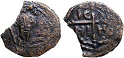 Ancient Coins - Crusades. Principality of Antioch. Tancred. Regent AE20 Follis. Cross