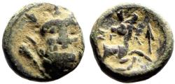 Ancient Coins - Selge, Pisidia AE12 Herakles facing / Stag