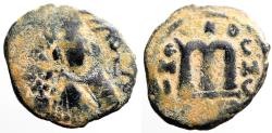 Ancient Coins - Umayyad Caliphate AE19 Fals.  Hims (Emesa) mint.