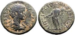 Ancient Coins - Geta AE22 Pisidia, Antioch. Tyche