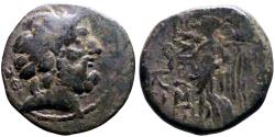 Ancient Coins - Cilicia, Elaiussa-Sebaste. AE20 Zeus / Nike w. wreath