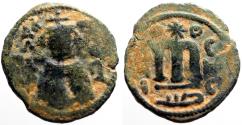 Ancient Coins - Umayyad Caliphate AE20 Fals.  Hims (Emesa) mint.