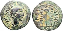 Ancient Coins - Claudius II Gothicus AE24 Antioch, Pisidia. Aquila between two signa
