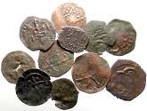 Ancient Coins - (10) 12 Century Bulgaria flat trachy.  Struck on thin flans