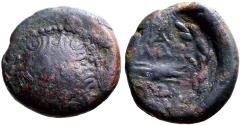 Ancient Coins - Lydia, Philadelphia AE15 Macedonian shield / Thunderbolt in wreath