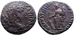 Ancient Coins - Septimius Severus AE26 Marcianopolis, Moesia Inferior.  Tyche