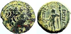 Ancient Coins - Seleukid. Alexander II Zabinas AE19 Dioysos