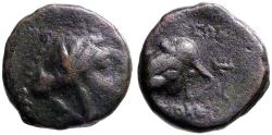 Ancient Coins - Seleukid Kings. Antiochos IV AE13 Elephant