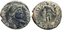 Ancient Coins - Valentinian I AE18.5 Follis. Thessalonica