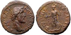 Ancient Coins - Antoninus Pius AE18 Philippopolis, Thrace. nude Ares