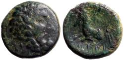 Ancient Coins - Pisidia, Termessos AE17 Zeus / forepart Horse.  thunderbolt
