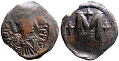 Ancient Coins - Justin I AE29 Follis. Constantinople