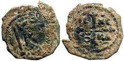 Ancient Coins - Principality of Antioch. Tancred. Regent AE21 Follis. Cross