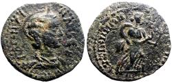 Ancient Coins - Salonina AE23 Mysia, Kyzikos.  Artemis running with lit torches