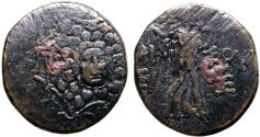 Ancient Coins - Pontos, Amisos AE20 Aegis with facing head of Gorgon at center