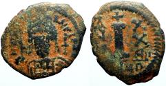 Ancient Coins - Justinian I AE18x22 Decanummium. Antioch  year 27