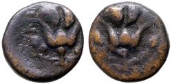 Ancient Coins - Caria, Rhodes AE10.5 Rose / Rose   Obv: Rose.