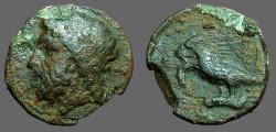 Ancient Coins - Akragas, Sicily AE18. Phintias. Zeus / Eagle w. hare