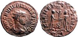 Ancient Coins - Numerian AE20 Antoninianus Kyzikos. CLEMENTIA  TEMP