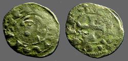 World Coins - Alfonso I 17mm billon denaro. bust left / Cross w. stars.